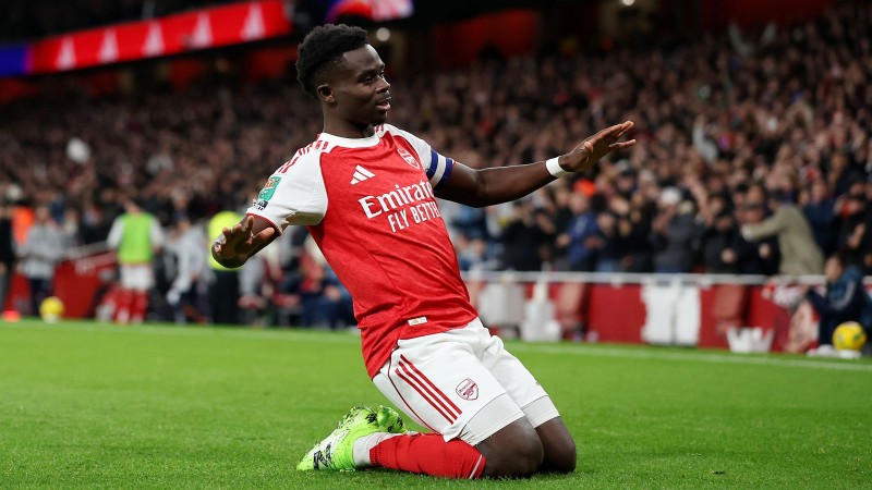 Saka là niềm hy vọng của Arsenal